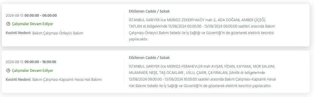 Bugün İstanbul'un bu ilçeleri karanlığa gömülecek! 8 saat sürecek elektrik kesintileri ilçe ilçe açıklandı 7